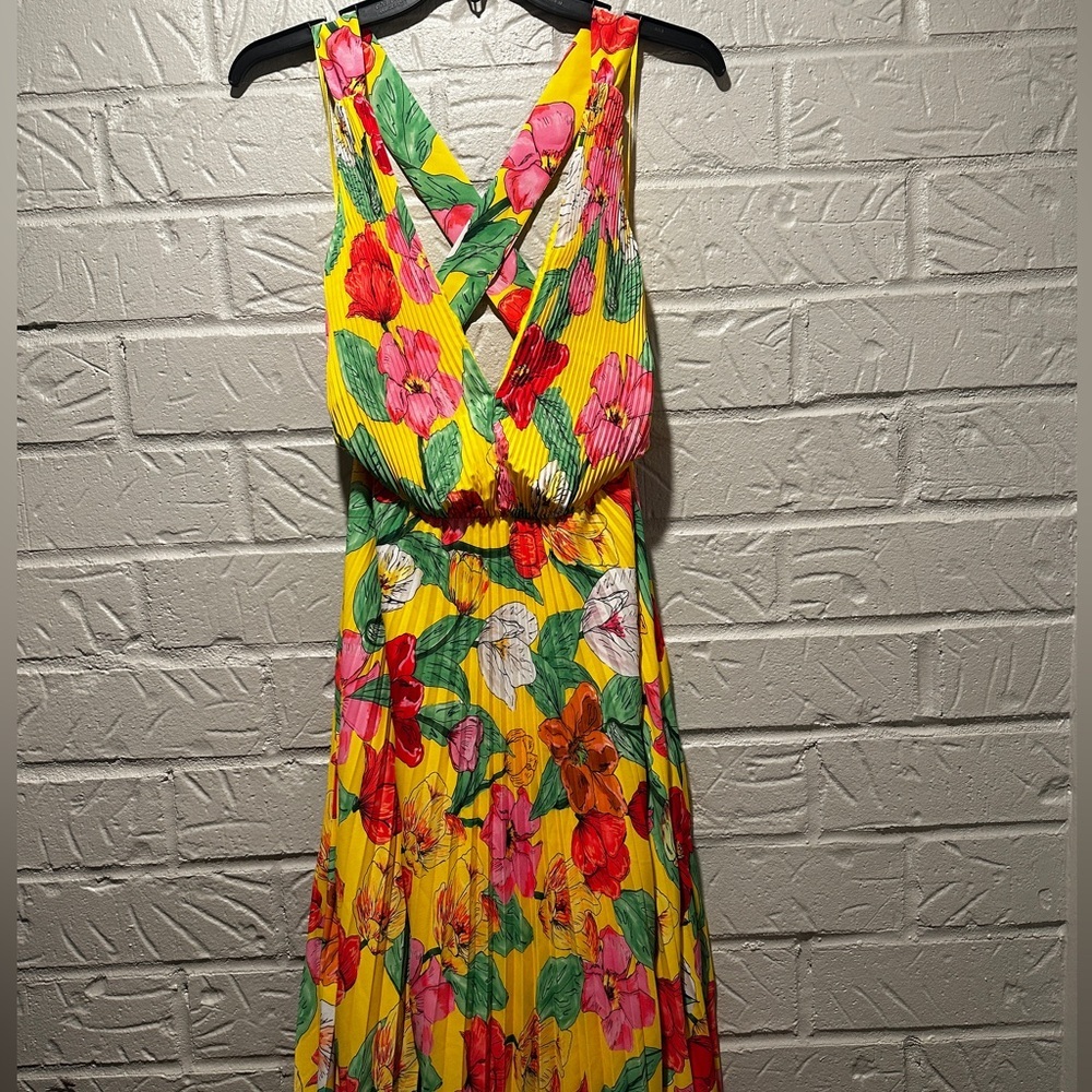 Milly Oria Floral Maxi Dress Size 6 - Picture 4 of 16